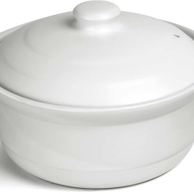 1.9-quart ceramic cooking pot with lid