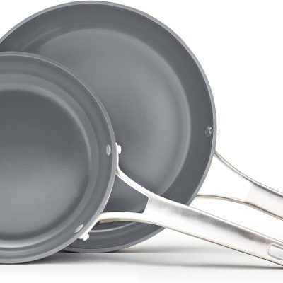 Ceramic non-stick frying pan set